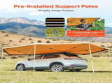 270 Degree Awning with Bulit-in LED Lights, 10.9 Driver Vehicle Awning, Waterproof UV50 Car V952-QCCP18764FTHXNUDI001V9