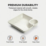 Sauce Separated, 2026 New Plastic Dumplings with Sauce Compartment, Upgrade Dumpling V1258-DP02-C-2506