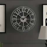 Newgate Warehouse Wall Clock-Clockwork Grey V398-NG-WAREH-CGY