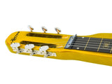 Karrera 29in 6-String Lap Steel Hawaiian Guitar - Metallic Gold ELE-LAP-6S-OR