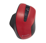 Verbatim Silent Ergonomic Wireless LED Mouse Red V1202-V2-MIV-70243