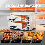 VEVOR Electric Countertop Pizza Oven 12" Adjustable Temperature 0-120Min Timer V952-CLMDRPSLSCSXXHD6UV3