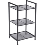 SONGMICS Bathroom Shelf 3-Tier Storage Rack with Adjustable Shelf Black V227-8498263000991