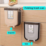 Hanging Trash Can Collapsible Small Garbage Waste Bin for Kitchen Cabinet Door V178-40996