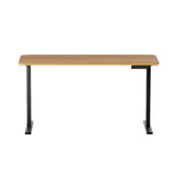 Artiss Electric Standing Desk 140cm Adjustable Height Motorised Home Office Desk Oak Black HASD-ET156E-BKNT