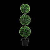 Lambu Artificial Triple Ball Boxwood Trees UM1257-3