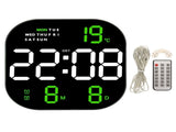 Digital Clock Large Screen LED USB 5V Remote Multifunctional Temperature Month Display Luminous V1294-YM0901-3115230114514