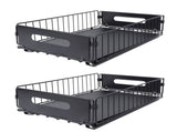 2PCS Pull Out Cabinet Organizer Metal Flexible Multifunctional Pull Out Spice Rack for Under Sink V1294-YM0901-3118240204111