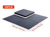 Garage Floor Tiles Interlocking, 16 Pack 513 x 513 x 5 mm Interlocking Modular Garage Flooring V952-PVCLSCKDDPVC9AKRO001V0
