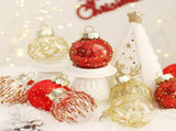25-Piece PET Christmas Ball Ornament Set with Glitter and Sequin Detailing, Shatterproof Holiday V1341-ZY-JJ9ULJV3-COFFEEGOLD