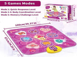 Dance Mat,Toys for 3 4 5 6 7 Year Old Girls,Dance Mat for Kids,Electronic Music Dance Pad Toy with V1192-AZ-W-31122