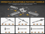 ELEAD 40in1 Ratchet Screwdriver Set Magnetic Precision Bits Adjustable T Handle V465-70151