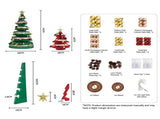 Jingle Jollys 47cm&111cm Christmas Tree Decoration Foldable Xmas Paper Tree PAPER-XMAS-SET-MIX-01