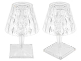 LED Crystal Table Light Transparent Prism Dimmable Desk Lamp USB Charging Bedside Decor V1294-YM0901-3119210121111