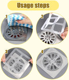 Disposable Drain Hair Catcher, Disposable Hair Drain Stickers Drain Mesh Cover Bathroom V1258-DP02-F-822