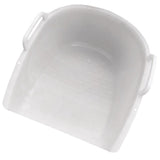 White Plastic Dustpan for Household and Outdoor Cleaning, 1-Pack Dust Pan for Easy Dirt and Debris V1192-AZ-W-19413