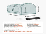 Crop 2.48 x 1.2 x 1.2 m Plant Protection Tent with Zippered Door, Wind-Resistant Tall Crop V952-ZZBHZ1PCS984ZQZ2F001V0