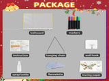 LED Light Up Drawing Board with 7 Highlight Markers & Stand, Erasable Acrylic Message Board for Kids V1107-CS-ETSGFGB