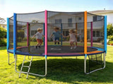 Everfit 16FT Kids Trampoline Rebounder with Enclosure Net Storage Bag TRAMPO-C-16FT-MC-ABC
