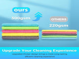 15pcs Microfiber Cleaning Cloth Lint Free,Absorbent,Streak Free,Non-Abrasive,Reusable and V1192-AZ-W-31789