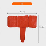 30-pack Red Interlocking Faux Stone Garden Edging Fence - Flexible PVC Flower Bed Border Panel for V888-ELOSUNG56435