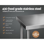 Cefito 1524x610mm Stainless Steel Kitchen Bench 430 SSKB-430S-60