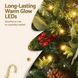 Jingle Jollys Christmas Tree 1.5m 160 LED Xmas Tree Party Decorations 355 Tips XM-TR-WELL-5FT-LED