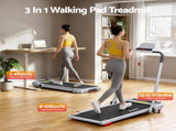 Everfit 3 in1 Treadmill Electric Walking Pad with Incline Foldable for Home Gym Silver TMILL-400H-INC-SI