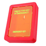 Red Emergency Key Lock Box, Compact ABS Design for Quick and Secure Storage, 1 Set V1370-AZ4-11552