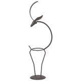 Deer Shape Wrought Iron Plant Stand Transparent Glass Hydroponic Plant Vase for Living RoomType B V1294-YM0710-3111210273512
