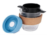 Reusable Drip Coffee Tea Holders Funnel Dripper Portable Stainless Steel Coffee FilterBlue V1294-YM0901-3118200171912