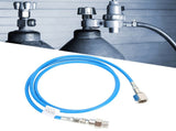 CO2 Soda External High Pressure Adapter Hose Kit CGA320 for Soda Stream Blue 2m/6.6ft V1294-YM0901-3113200052811