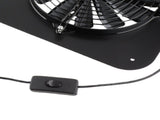 10W Solar Exhaust Fan 13.5inch Solar Ventilation Fan Solar Panel Powered Fan for Dog Chicken House V1294-YM0901-3111240138911