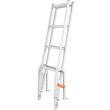Dock Ladder Flip Up 4 Steps, 159 kg Load Capacity, Aluminum Pontoon Boat Ladder with 4" Wide Step & V952-MTXTSFSJFHXJD7NNUV0