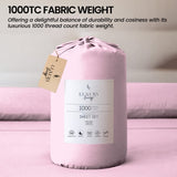 4pc 1000 Thread Count Cotton Rich King Bed Sheet Gift Pack CVC Microfibre Blend in Pink CVC-10KS-PK