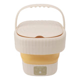 6L Small Washer Yellow Mini Machine Foldable Portable Large Capacity Basket High Speed Motor V1294-YM0901-3113230175611