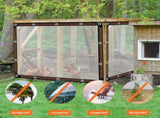 Transparent tarpaulin with eyelets, transparent tarpaulin for outdoor use, waterproof film, woven V1188-ZXY-131-214