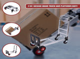 Hand Truck 2 in 1 Folding Dolly Cart 180kg Capacity Heavy Duty Aluminium V63-930031
