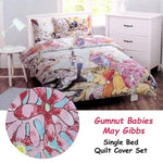 Caprice May Gibbs Gumnut Babies Licensed Quilt Cover Set Single V442-CAP-QUILTCS-GUMNUTBABIES2835-MULTI-SB