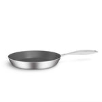 SOGA 3X Stainless Steel Fry Pan Frying Pan Induction FryPan Non Stick Interior Skillet FRY707273