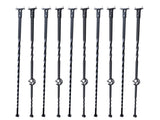 Staircase Metals, 44'' x 1/2" Galvanized Steel Decorative Banister Spindles, 10 Pack Deck V952-ZXKLGZ10G43835UVDV0