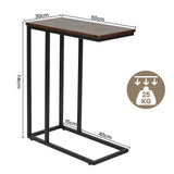 C-Shaped Sofa Side End Table Metal Frame Laptop Tray - All Family V178-66703
