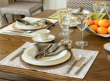 100 Pcs Boho Disposable Paper Placemats Set Round Braided Rattan Woven Place and Rectangle Burlap V1259-DP01-A-5635