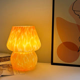 Orange Spot Hand Blown Mushroom Table Lamp - Compact Nordic Bedside Desk Light with Artistic V888-ELOSUNG55400