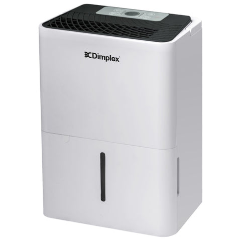 Dimplex Portable 12L Dehumidifier in Black and White DC12DE
