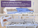 EQUIPMED 7 Function Medical Bed, w/ Mattress & Over Bed Table, Adjustable Back and Leg Lifting, V219-BNSADBEQM06A