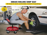 Rolling Garage Stool 300LBS Adjustable Mechanic Work Shop Seat w/Casters V952-HKYSCLWXDC6QRMFLIV0