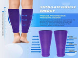 6 Pairs Calf Compression Sleeve Men Football Leg Sleeve Elastic Soccer Sleeve Calf Support Sock V1370-AZ4-17652