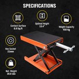 Motorcycle Jack 450KG Scissor Motor Bike Lift Stand Hoist Mini Motorbike Quad V465-SDY-94101