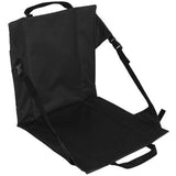 Black Folding Chair with Simple Design, 1 Piece, 16.1x16.1in, Oxford Cloth Seat for Indoor and V1192-AZ-W-27822